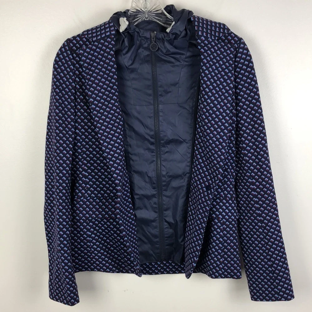 NEW Tory Burch x Tory Sport Printed Convertible Tech Pointe Geometric Blazer